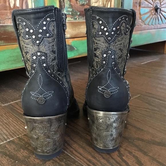 NIB Old Gringo San Antonio Rose Ankle Boots (10) - Picture 8 of 12